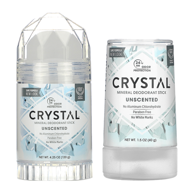 CRYSTAL Mineral Deodorant Stick Unscented (40g/120g) Deodorant Crystal   