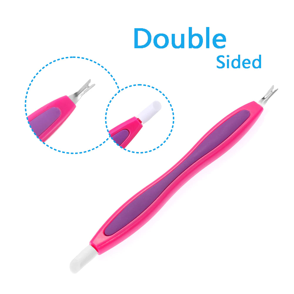 Double-end Nail Cuticle Pusher with Metal Tip Personal Care efreshme   
