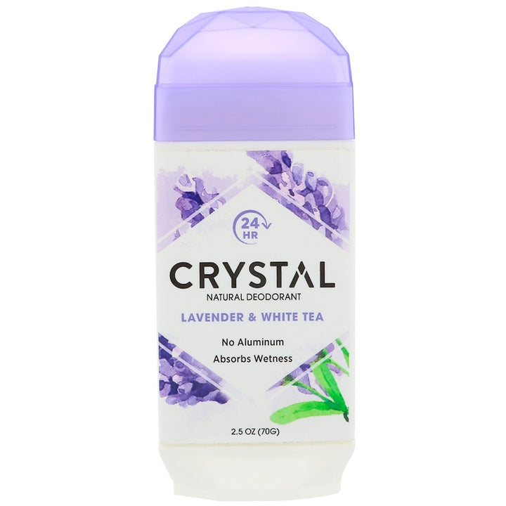 Crystal Natural Deodorant Invisible Solid Stick Deodorant Crystal Lavender & White Tea  