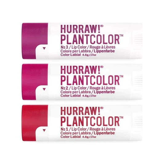 Hurraw! Lipstick PLANTCOLOR, Plant-based Lip Color, Organic, Certified Vegan, Cruelty and Gluten Free, Non-GMO, 100% Nat Personal Care Hurraw   
