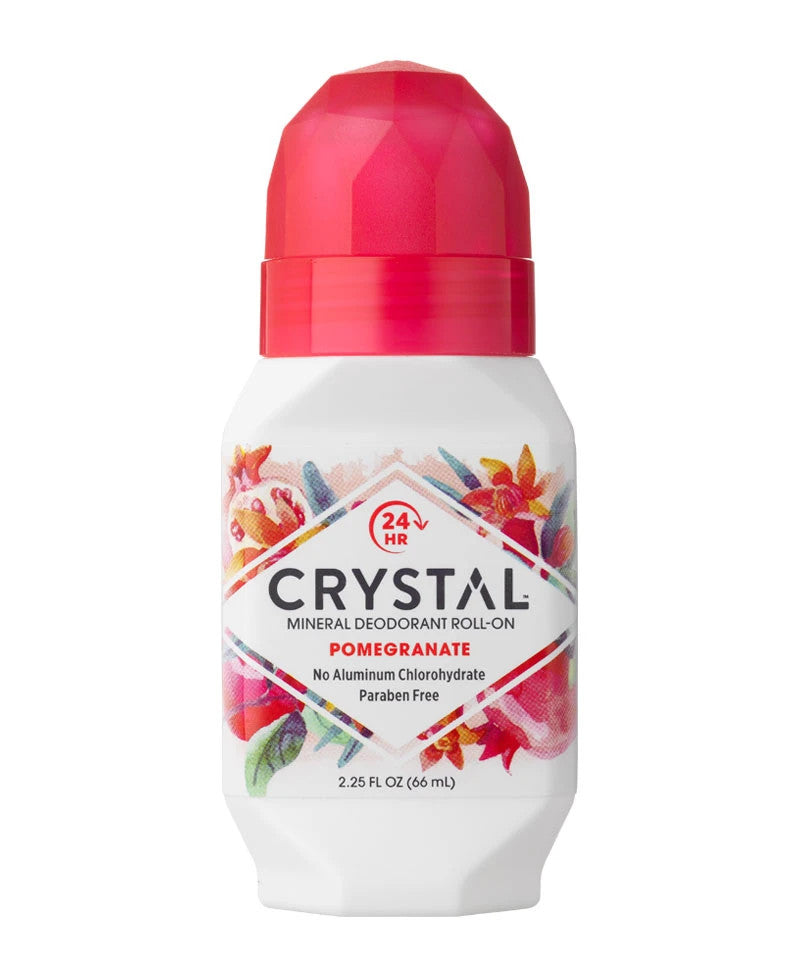 CRYSTAL Mineral Deodorant Roll On Personal Care Crystal Pomegranate  