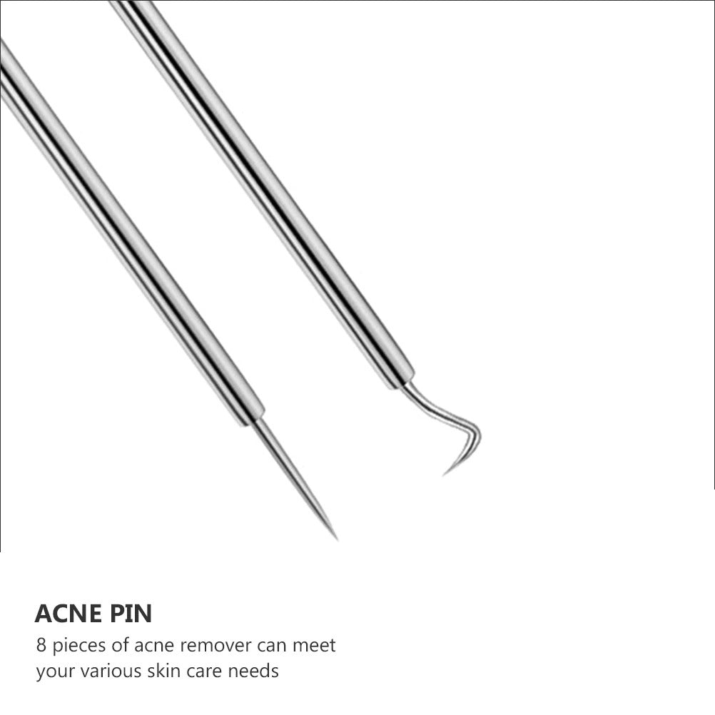 8 Pcs Blackhead and Pimple Extractor Set with Case Beauty efreshme   