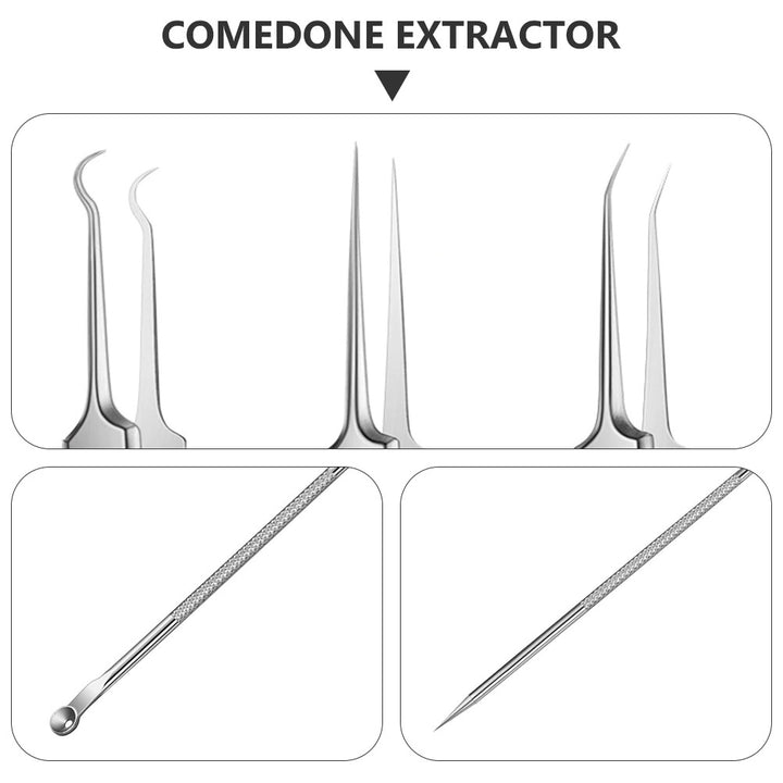 8 Pcs Blackhead and Pimple Extractor Set with Case Beauty efreshme   