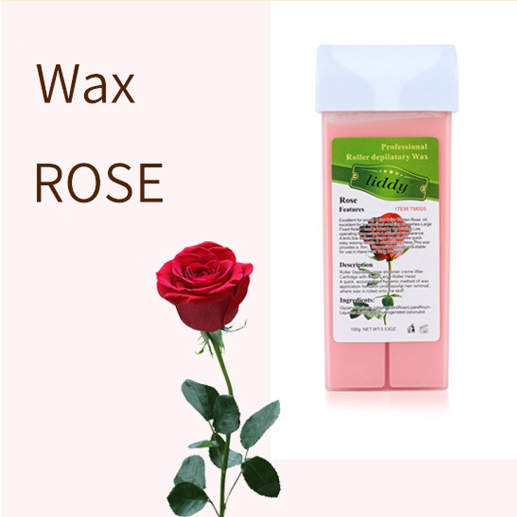 Roll on Wax for Hair Removal Personal Care efreshme Wax (Rose)  