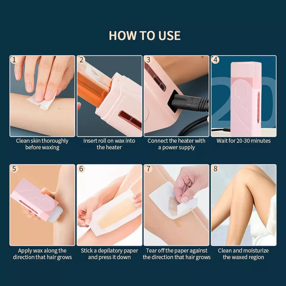Roll on Wax Heater Hair Removal Personal Care efreshme   