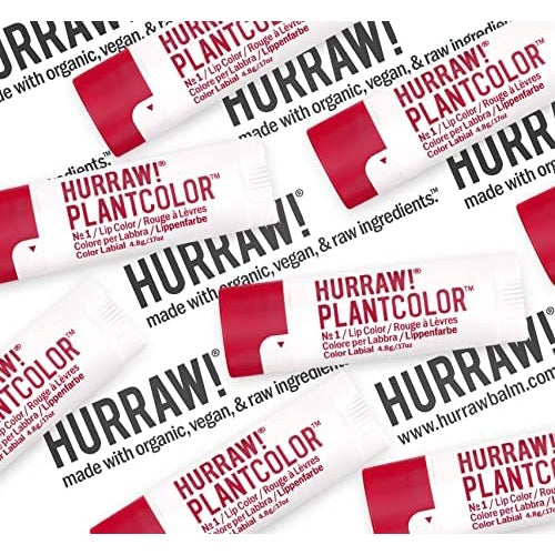 Hurraw! Lipstick PLANTCOLOR, Plant-based Lip Color, Organic, Certified Vegan, Cruelty and Gluten Free, Non-GMO, 100% Nat Personal Care Hurraw   