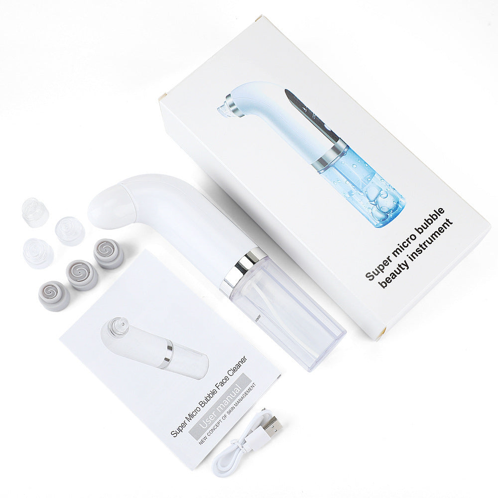 Blackhead Suction Vacuum Facial Pore Deep Cleaning Comedone Tool USB Rechargeable - Bubble + Blue Light Beauty efreshme   