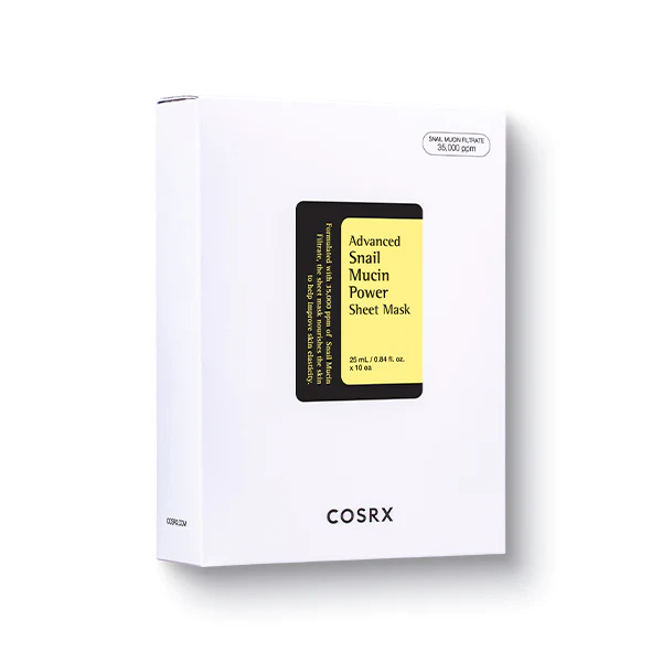 Cosrx Advanced Snail Mucin Power Sheet Mask Skin care Cosrx Snail 96 Mask (10pc)  