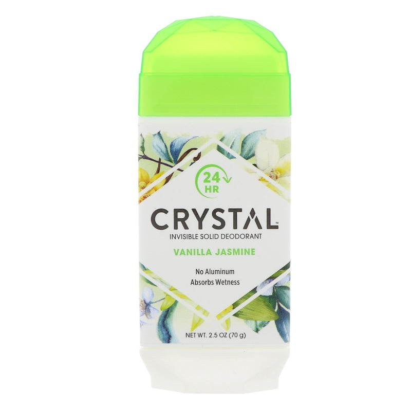 Crystal Natural Deodorant Invisible Solid Stick Deodorant Crystal Vanilla Jasmine  